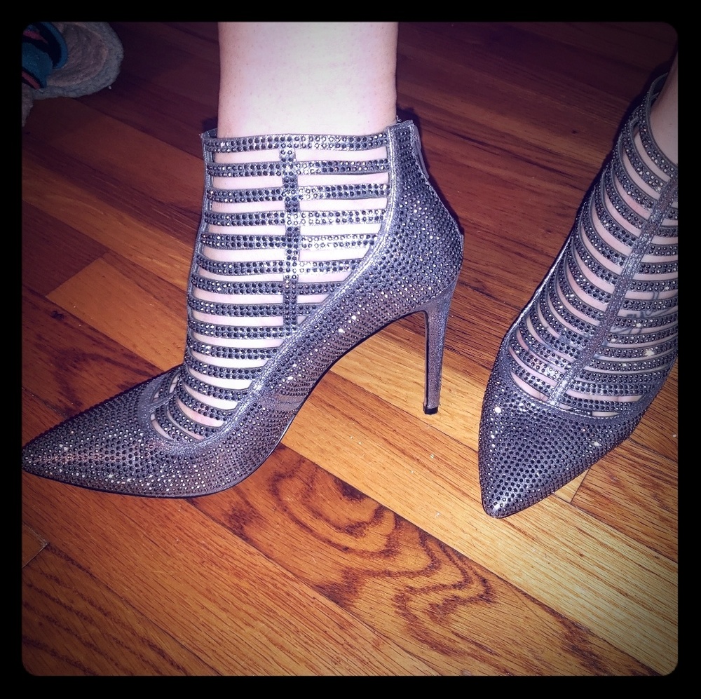 Rhinestone stiletto heels